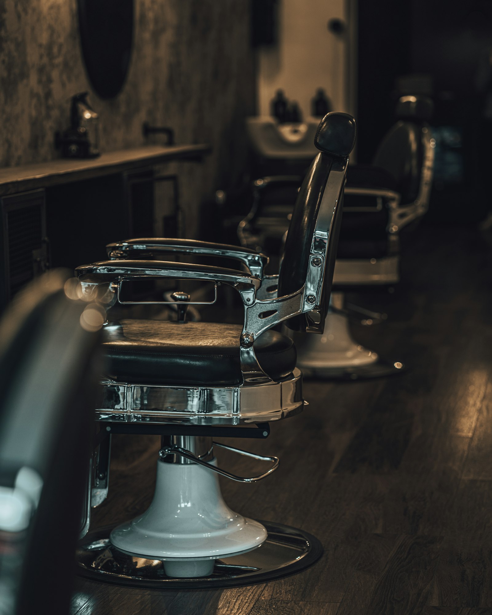 Blackstone barber chair interior detail